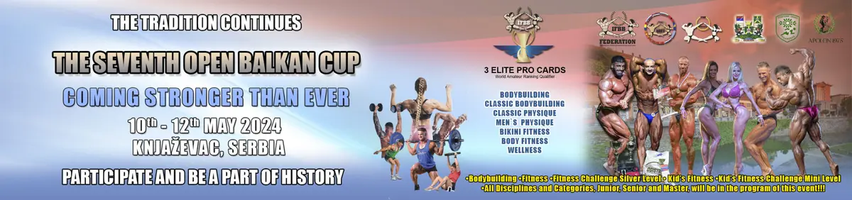 2026 Event Highlights — 2024 IFBB 7th OPEN BALKAN CUP & 3rd KIDS FITNESS GOLD GRAND PRIX