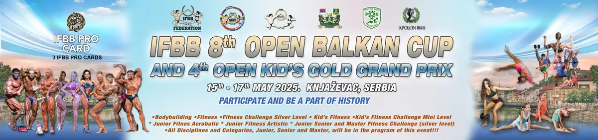 2026 Event Highlights — IFBB 8th OPEN BALKAN CUP & 4th KIDS FITNESS GOLD GRAND PRIX